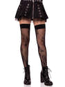 Collants Rayés Noir Et Rose Leg Avenue - Taille Unique, Pour Déguisement Ou Soirée - 8