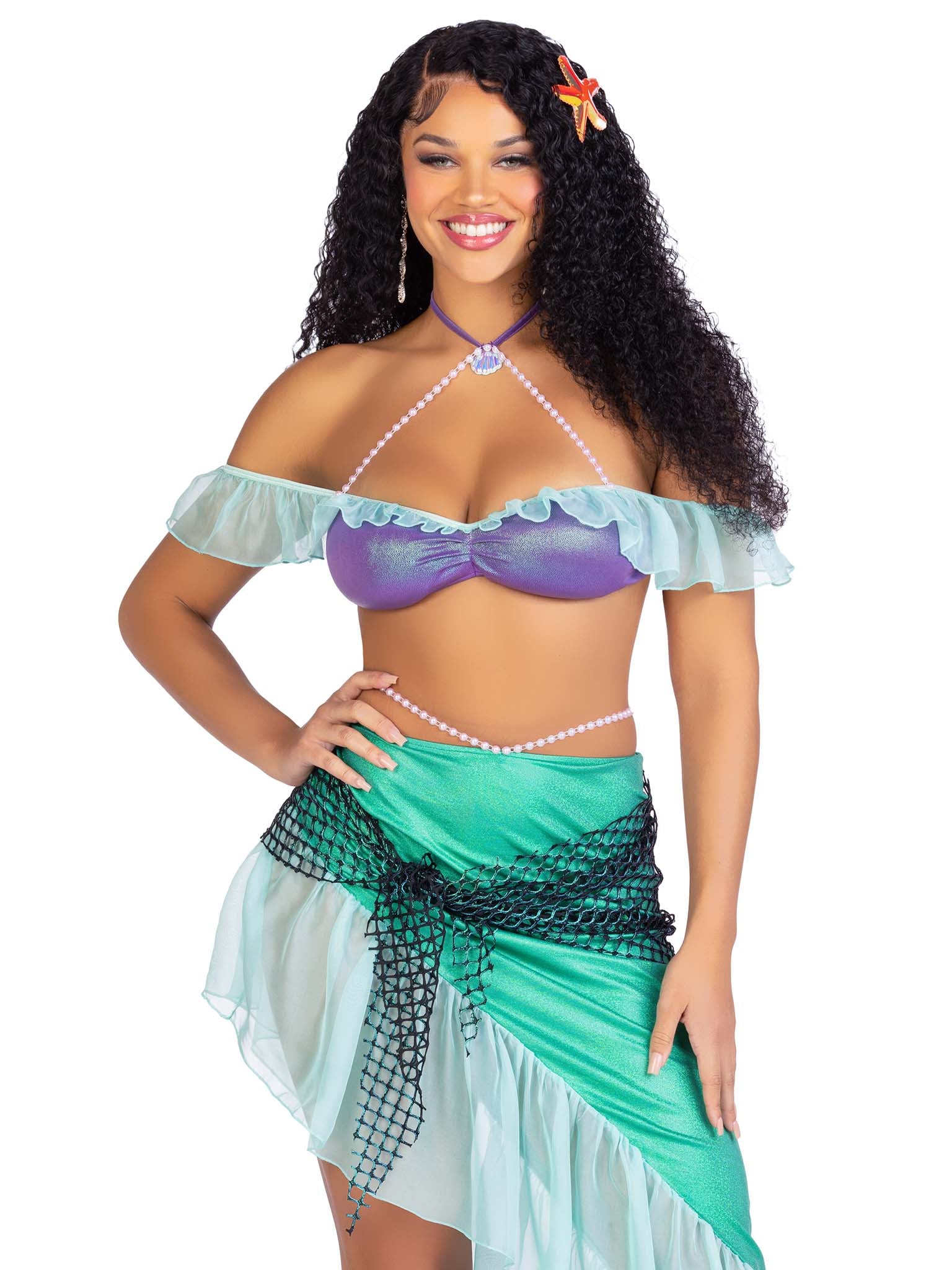 Mermaid Costume Rave Bra, Halloween, Theatre, Festival