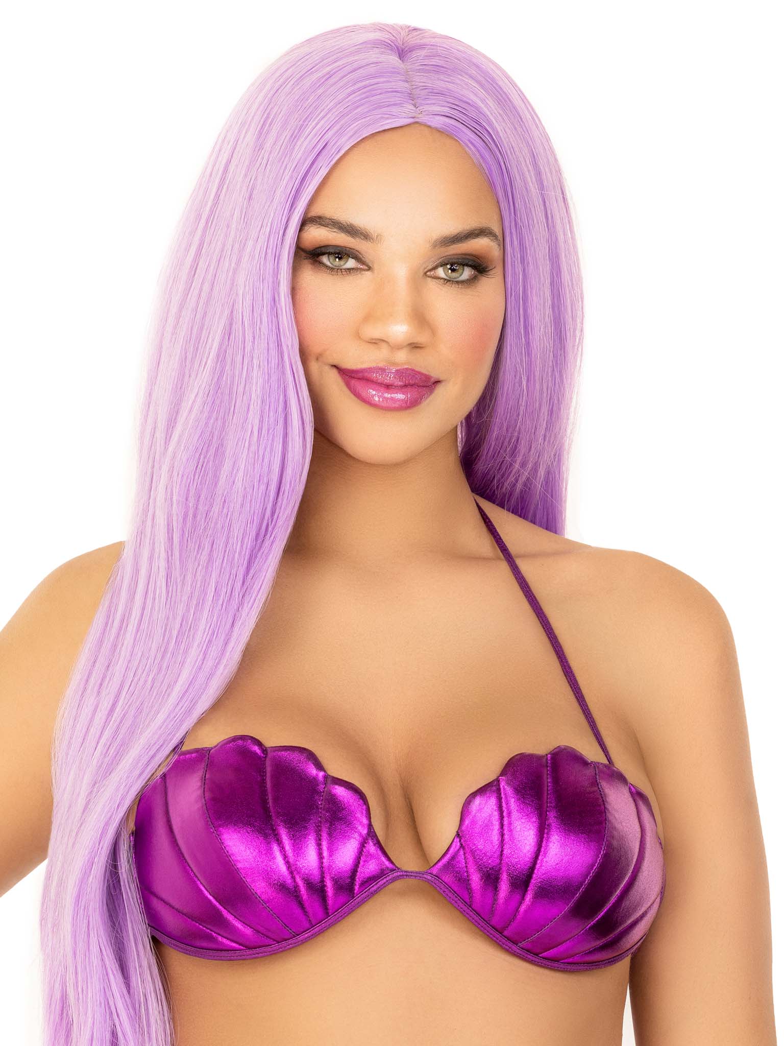 Mermaid Shell Bra - Purple  Mermaid shell bra, Shell bra, Mermaid shell