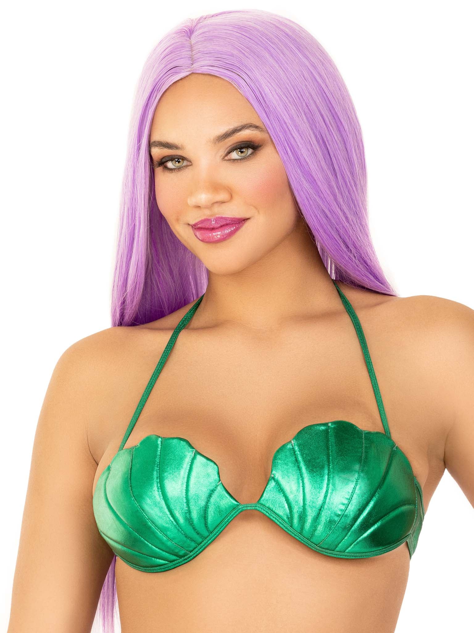 Leg Avenue Mermaid Shell Bra Halloween Costume Accessory 
