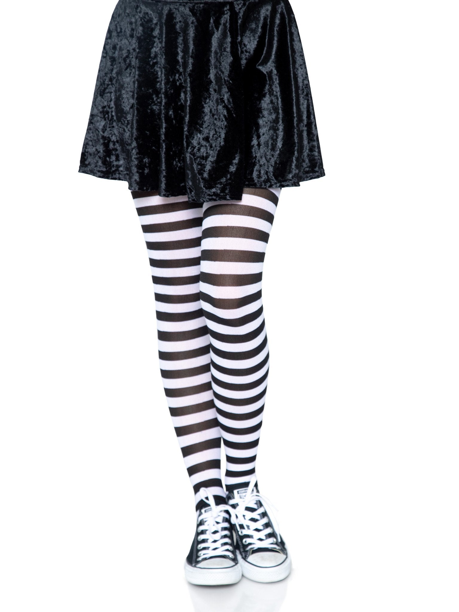 Lina Vertical Stripes Patterned Black Opaque Tights at Ireland's Online  Shop – DressMyLegs