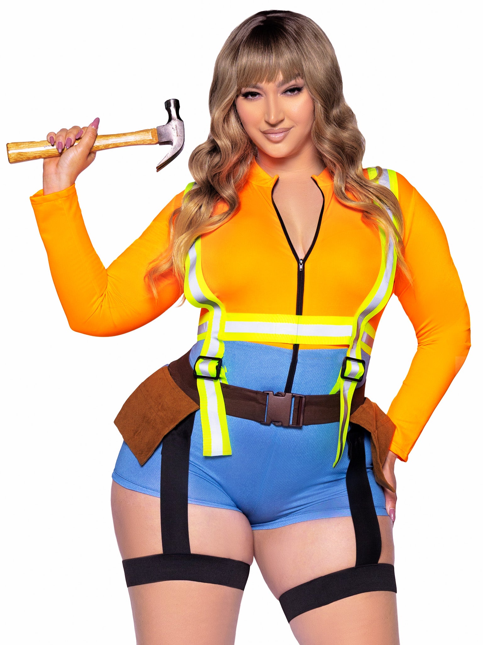 Plus Size Sexy Construction Worker Women's Costume