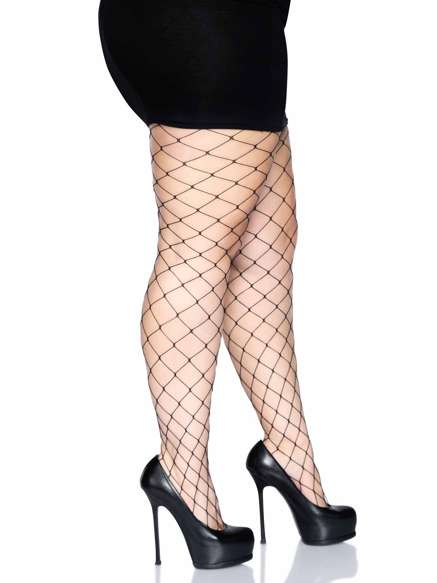  Leg Avenue Women's Fishnet Footless Tights, Black Fence Net,  One Size: Lingerie Sets: Clothing, Shoes & Jewelry