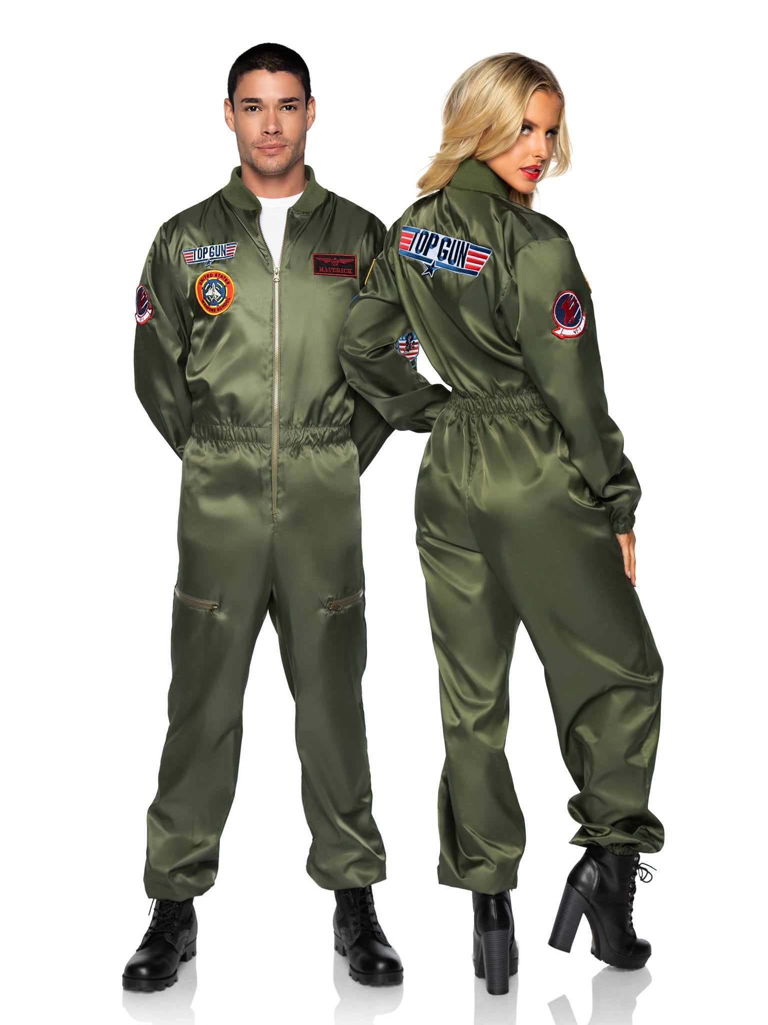 Men's Licensed Top Gun Costume Parachute Flight Suit