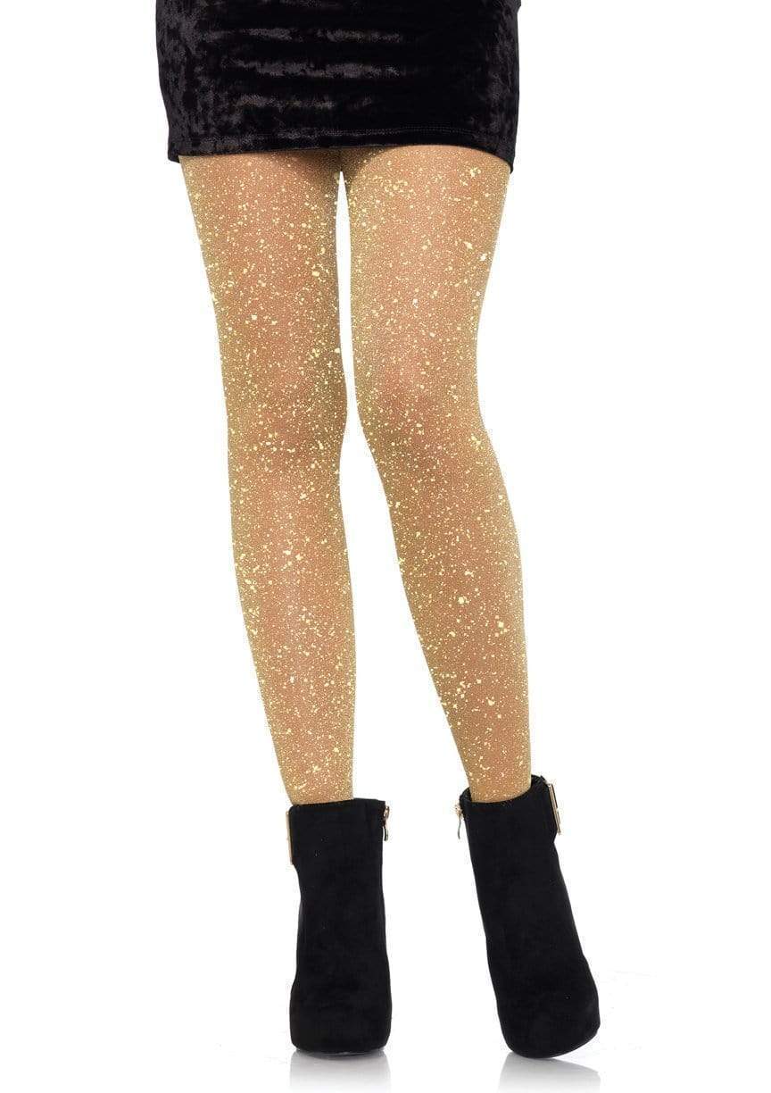 Sheer Glitter Tights In Black - Epic Party Tights