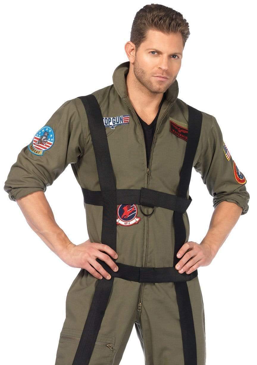 Men's Top Gun Costume Paratrooper, Men's Costumes