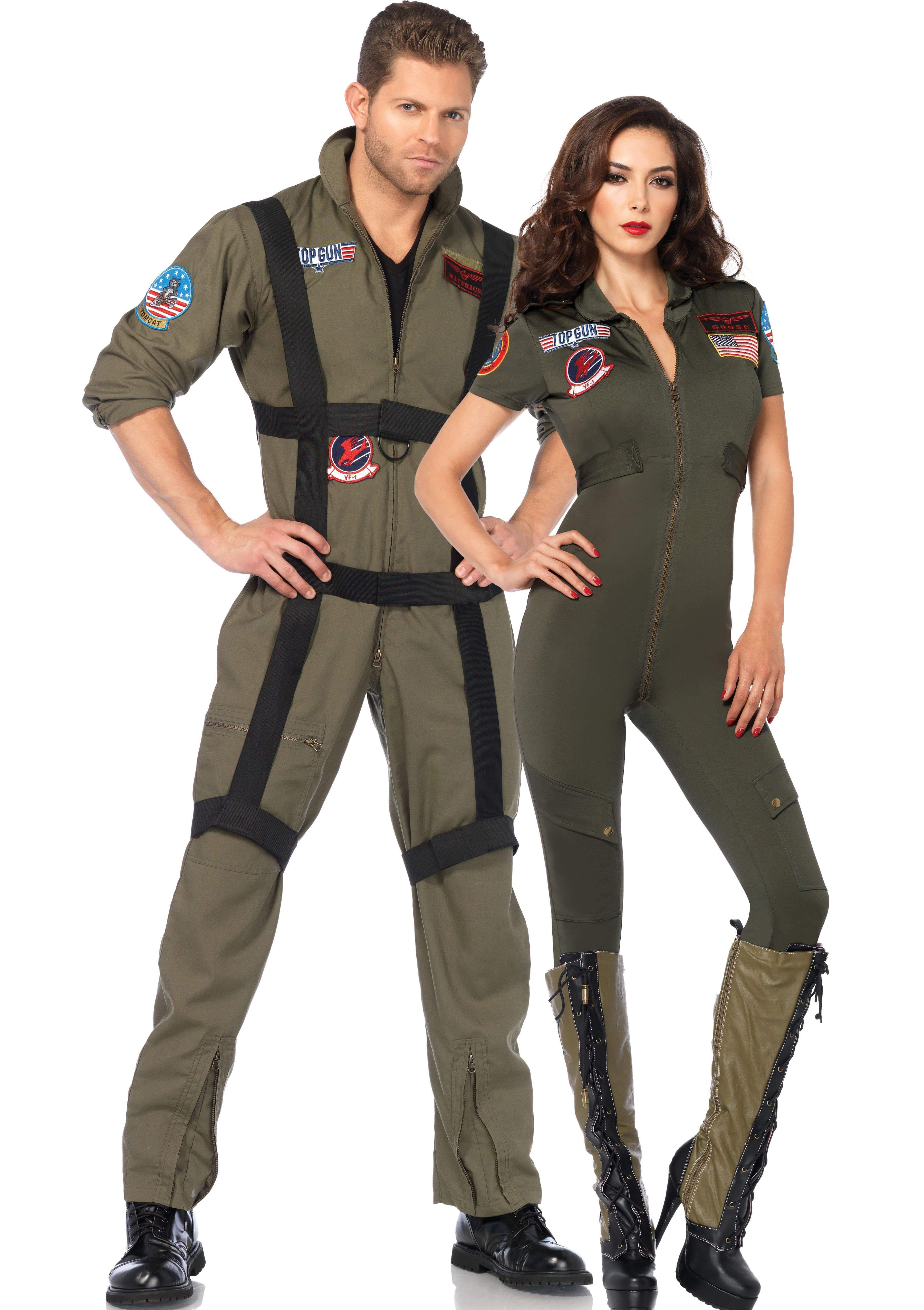Top Gun Costume Flight Suit, Women's Halloween Costumes