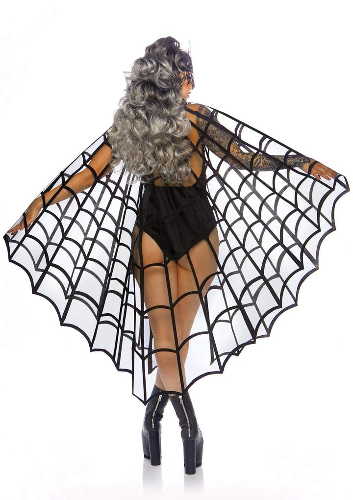 Leg Avenue Velvet Spider Web Cape Costume Poncho