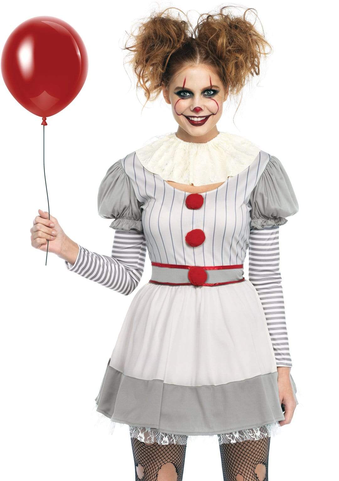 scary girl clown costume