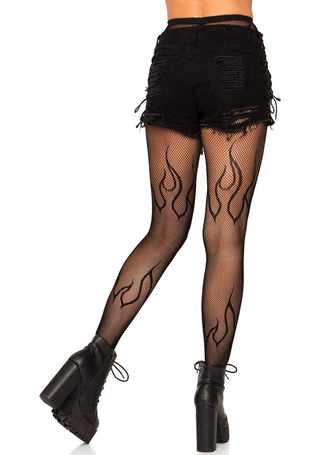 Flame Fishnet Tights, Women's Tights & Hosiery