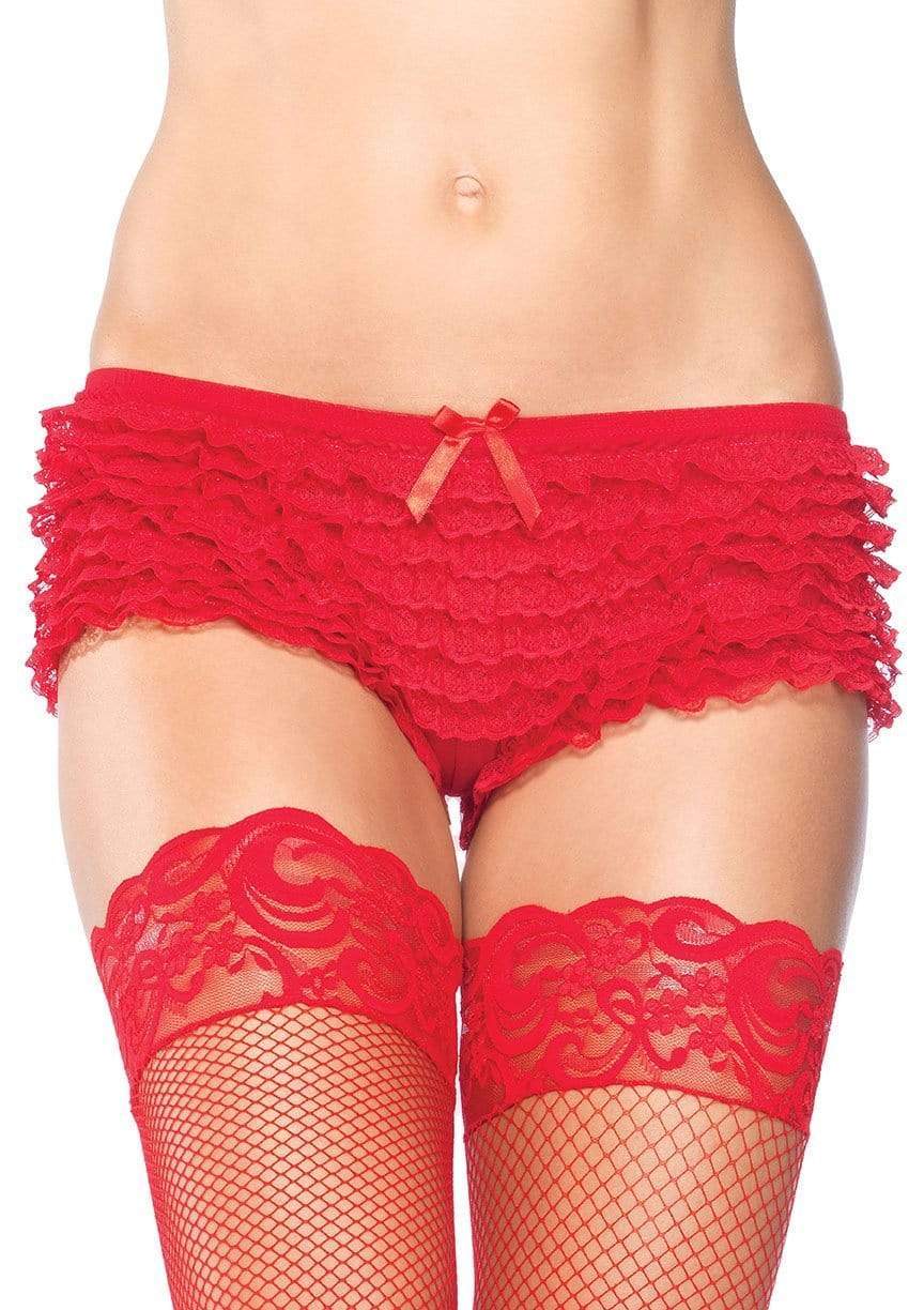 Women's Ruffled Lace Frilly Knickers Panties Bloomers Underwear Boy Shorts  Rave Dance Hot Pants