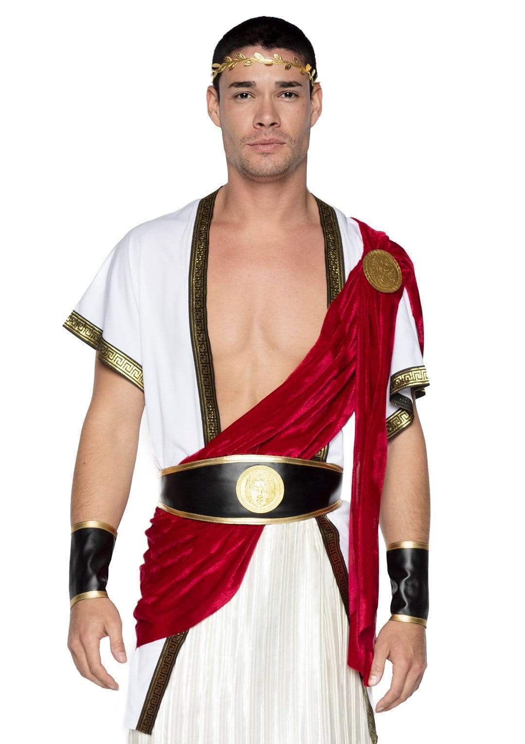 Sexy Gladiator Costume - Mens Lingerie Bodysuit - Black Warrior