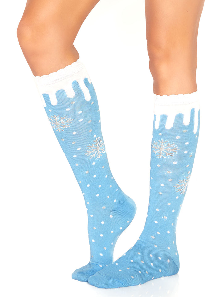 Leg Avenue Snowflake Knee High Socks