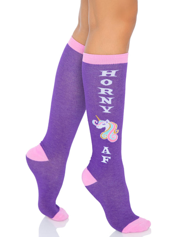 Leg Avenue Horny AF Knee Socks