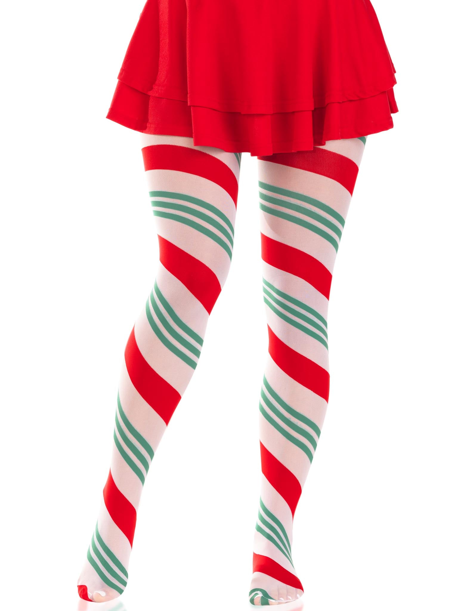 Holiday Ribbon Striped Tights, Women's Hosiery | Leg Avenue