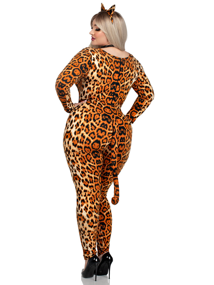 Leg Avenue Plus Leopard Print Cougar Costume