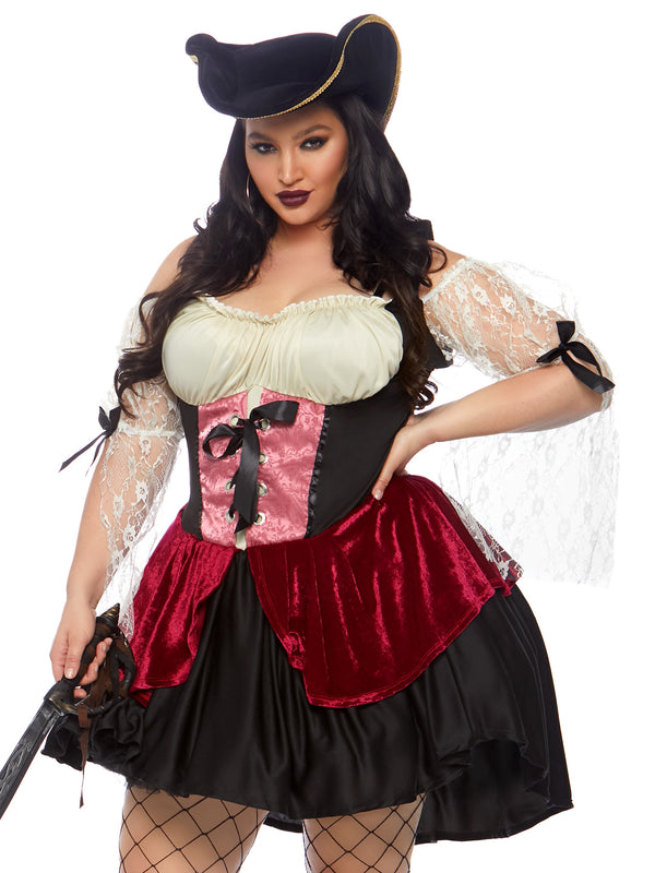 Leg Avenue Plus Wicked Waters Wench Costume