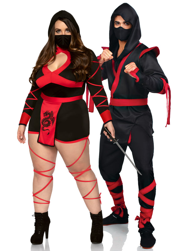 Red Dragon Ninja Plus Couple Costume