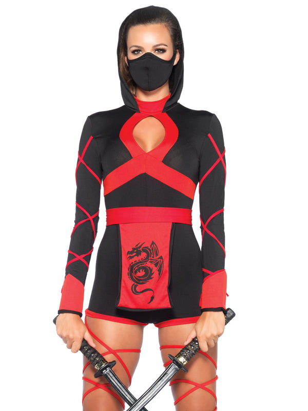 color_black/red | Leg Avenue Dragon Ninja Costume