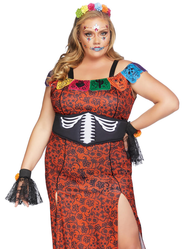 Leg Avenue Plus Deluxe Day of the Dead Beauty Costume