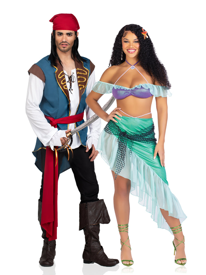 Leg Avenue Men's 3 PC Scoundrel Pirate Costume