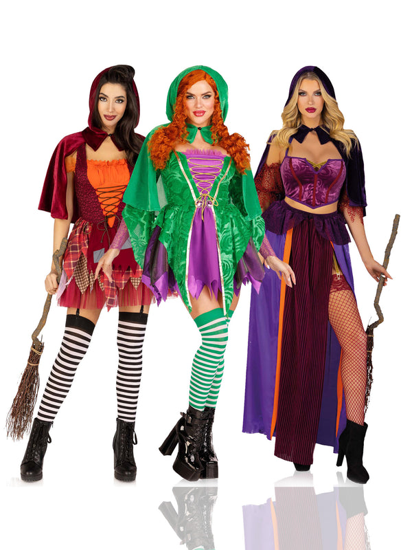 Spellbound Witches Trio Group Costume