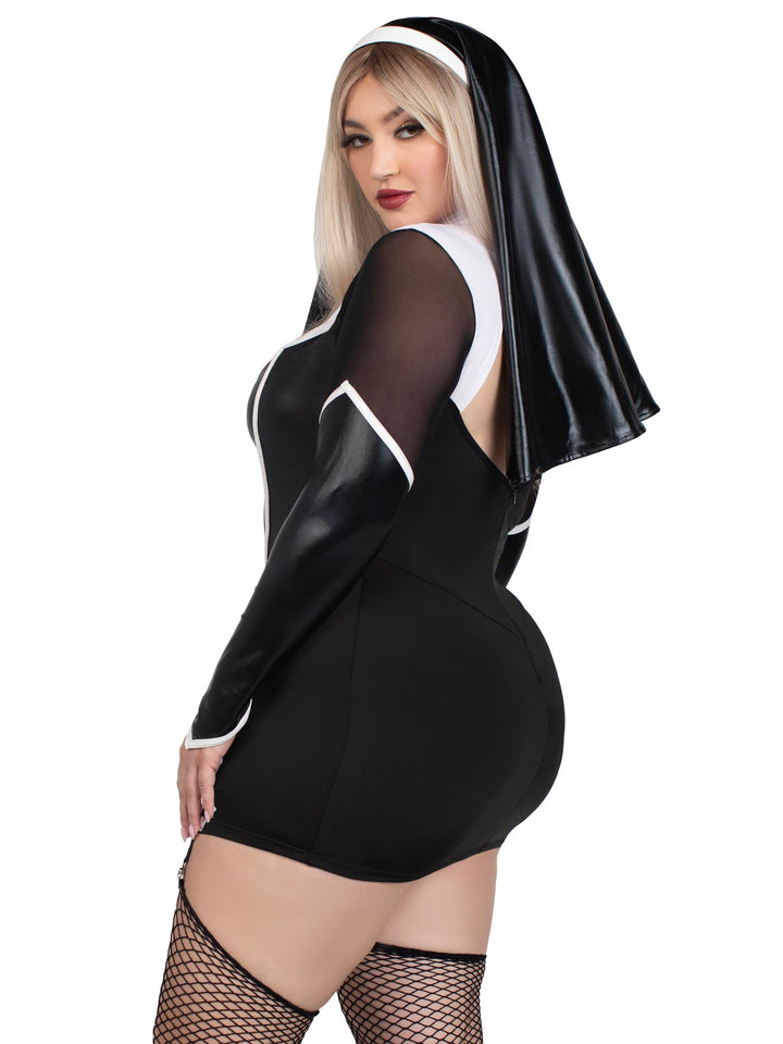 Leg Avenue Plus Holy Hottie Nun Costume