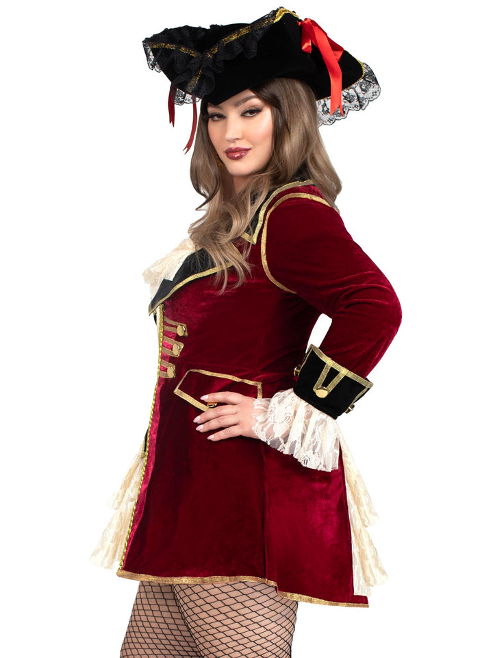 Leg Avenue Plus Captivating Captain Pirate Costume