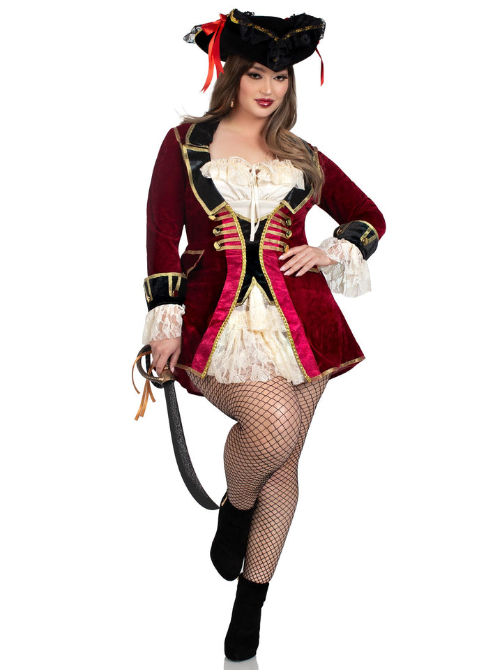 Leg Avenue Plus Captivating Captain Pirate Costume