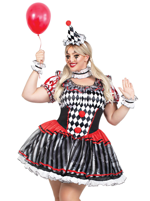 Leg Avenue Plus Darling Harlequin Costume