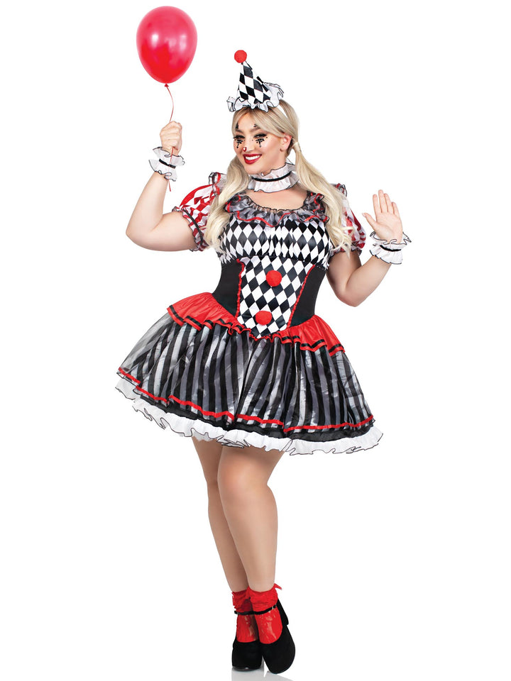 Leg Avenue Plus Darling Harlequin Costume