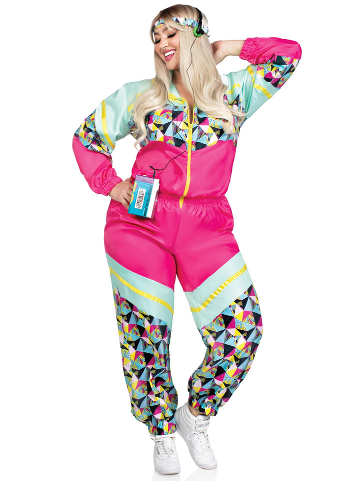 Leg Avenue Plus Totally 80s Tracksuit Costume