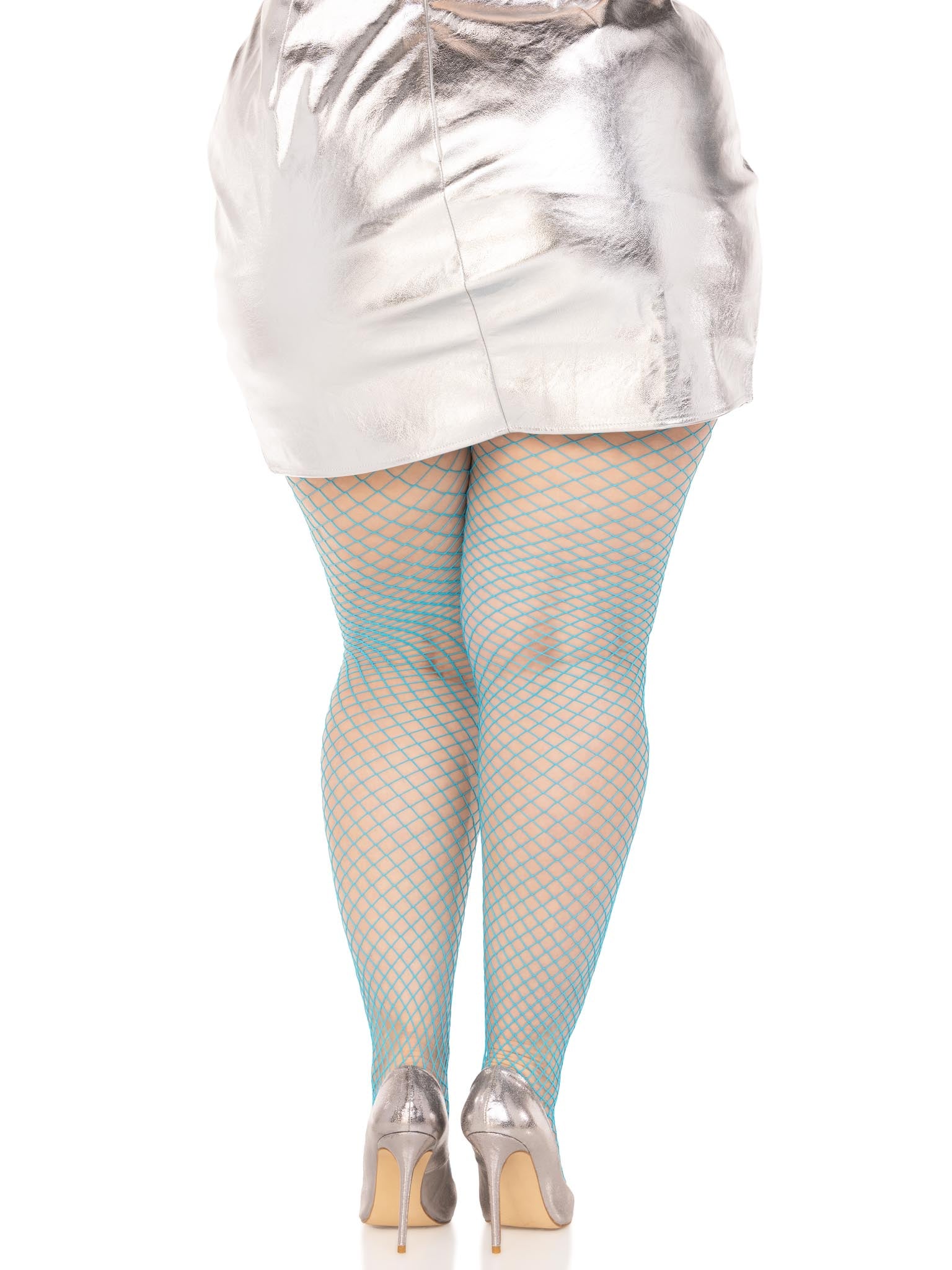 Leg Avenue Women’s Plus Size Spandex Fishnet Tights – Industrial Style, 96% Nylon 4% Spandex
