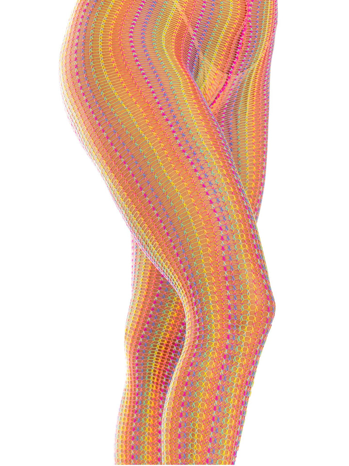 Leg Avenue Woven Rainbow Net Tights