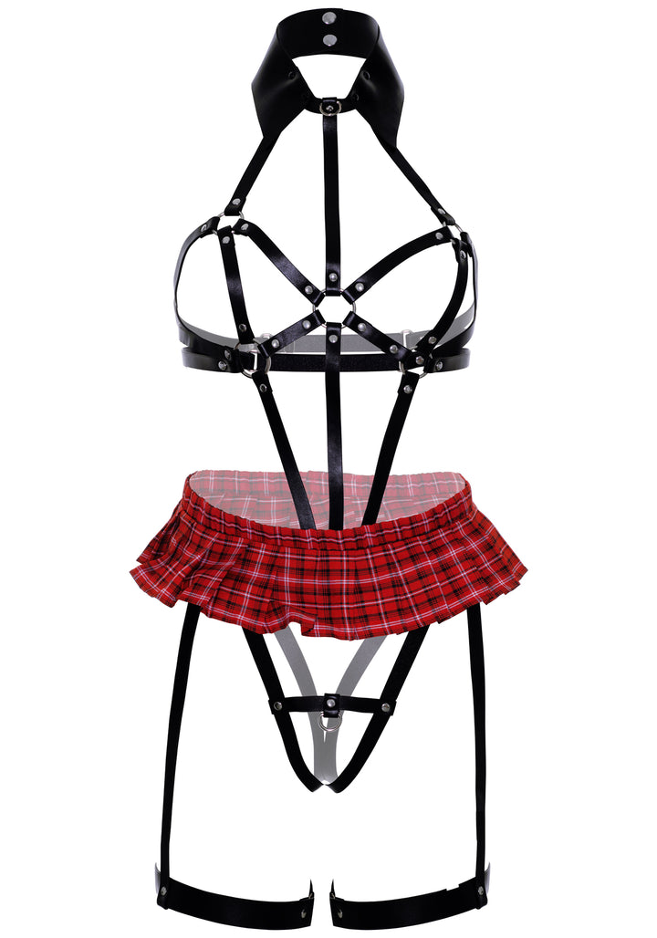 Leg Avenue No Limits Harness Teddy Set