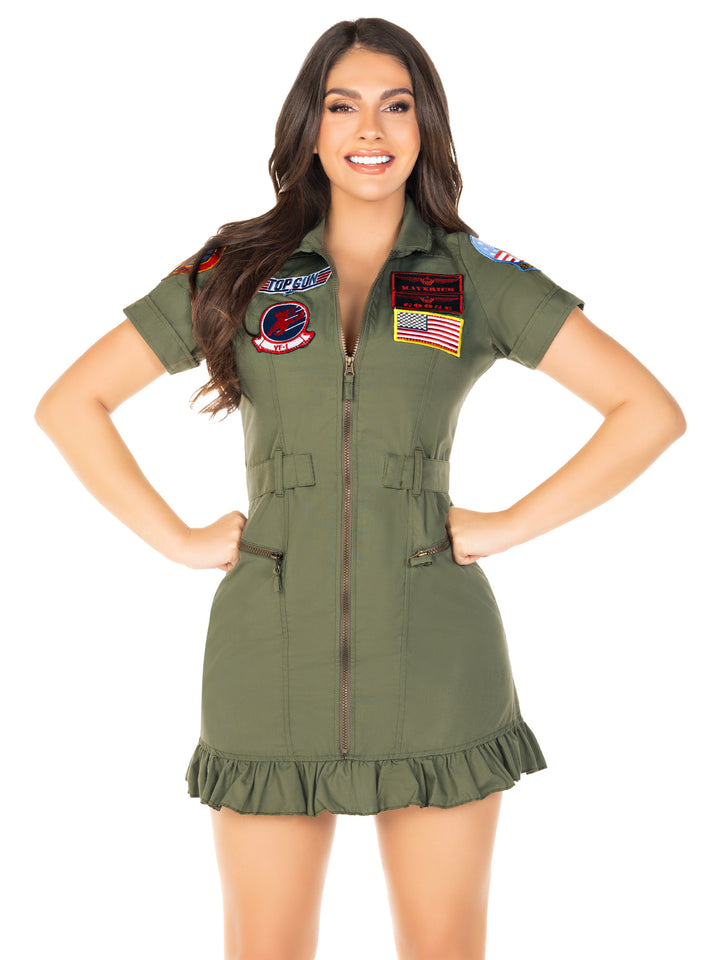 Leg Avenue Top Gun Costume Flight Dress