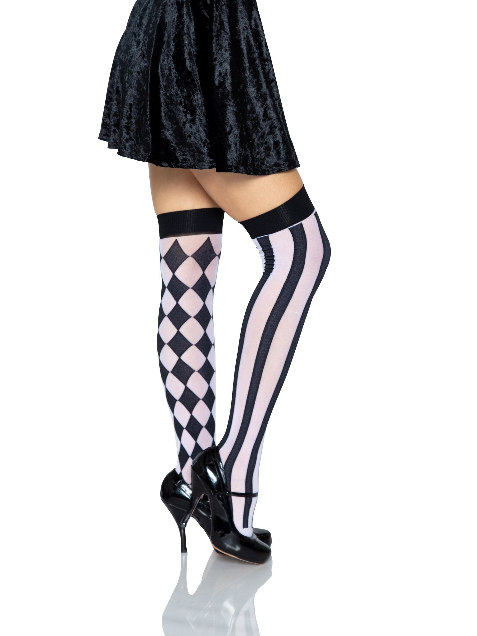 Harlequin Thigh High Stockings Womens Socks Leg Avenue