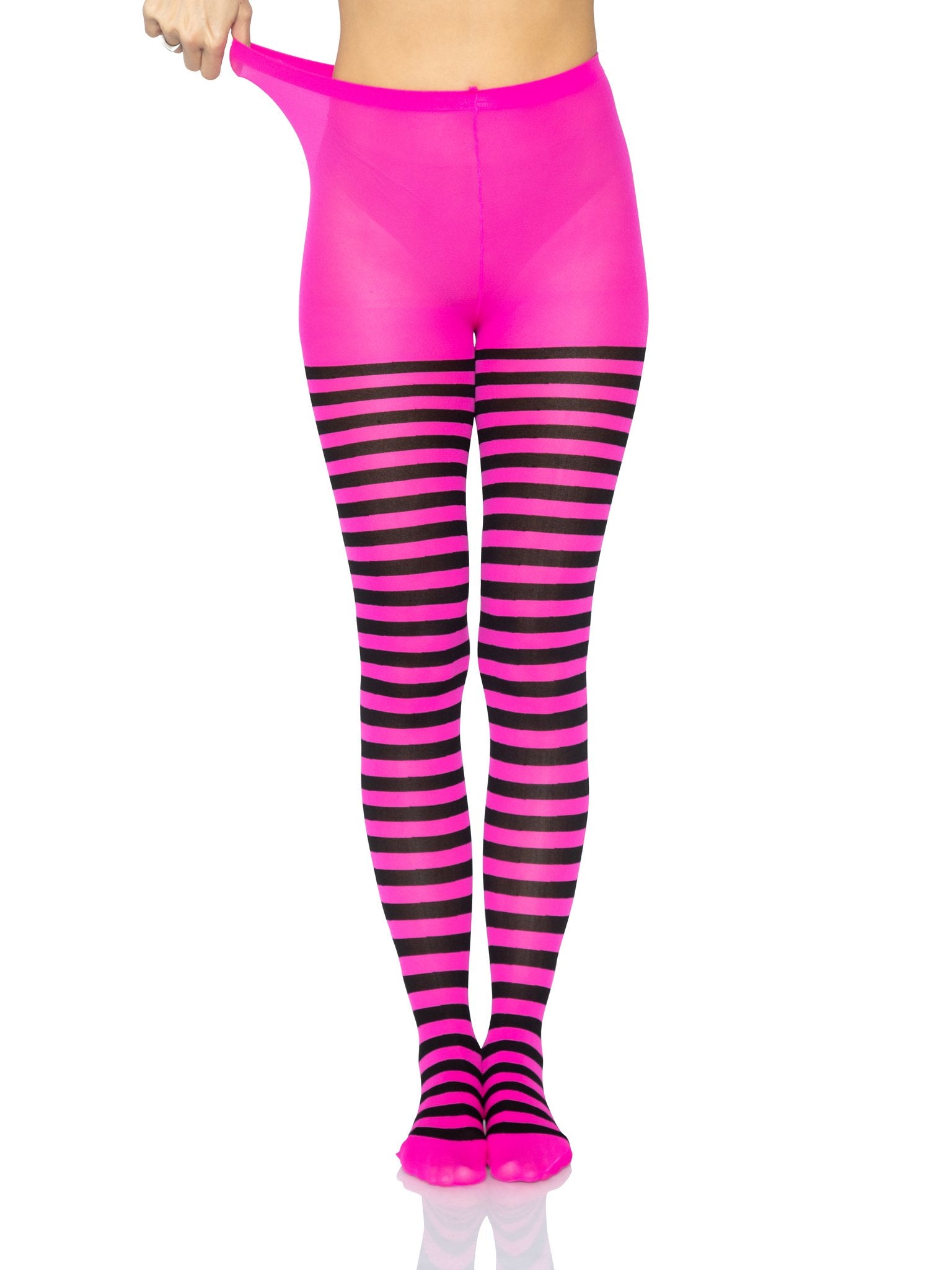 Light Pink & Darker Pink Stripes Leggings | Zazzle | Striped leggings, Pink  stripes, Dark pink