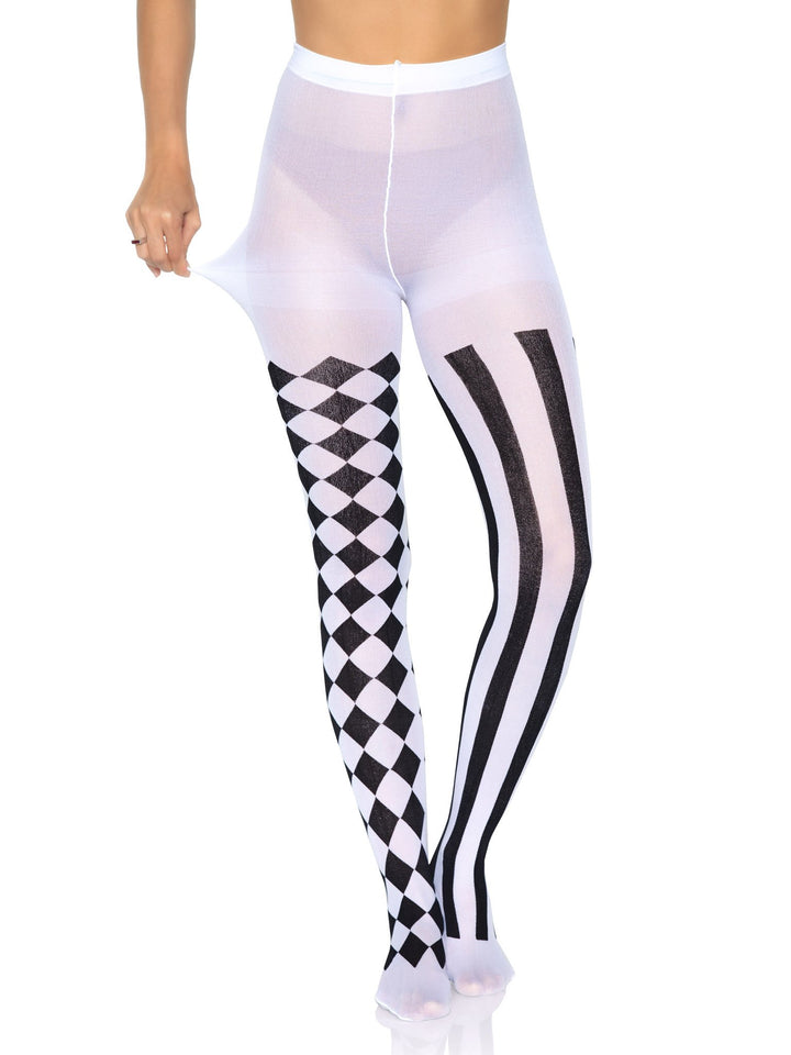 Checkered Tights - Costume Wonderland