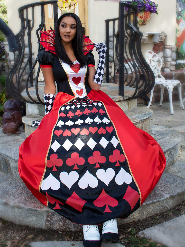 Queen Of Hearts Costume, Halloween Costume Queen Of Hearts Cosplay