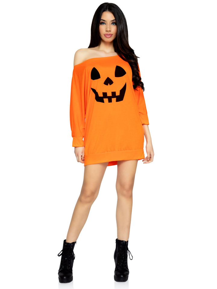 Leg Avenue Jersey Halloween Pumpkin Dress