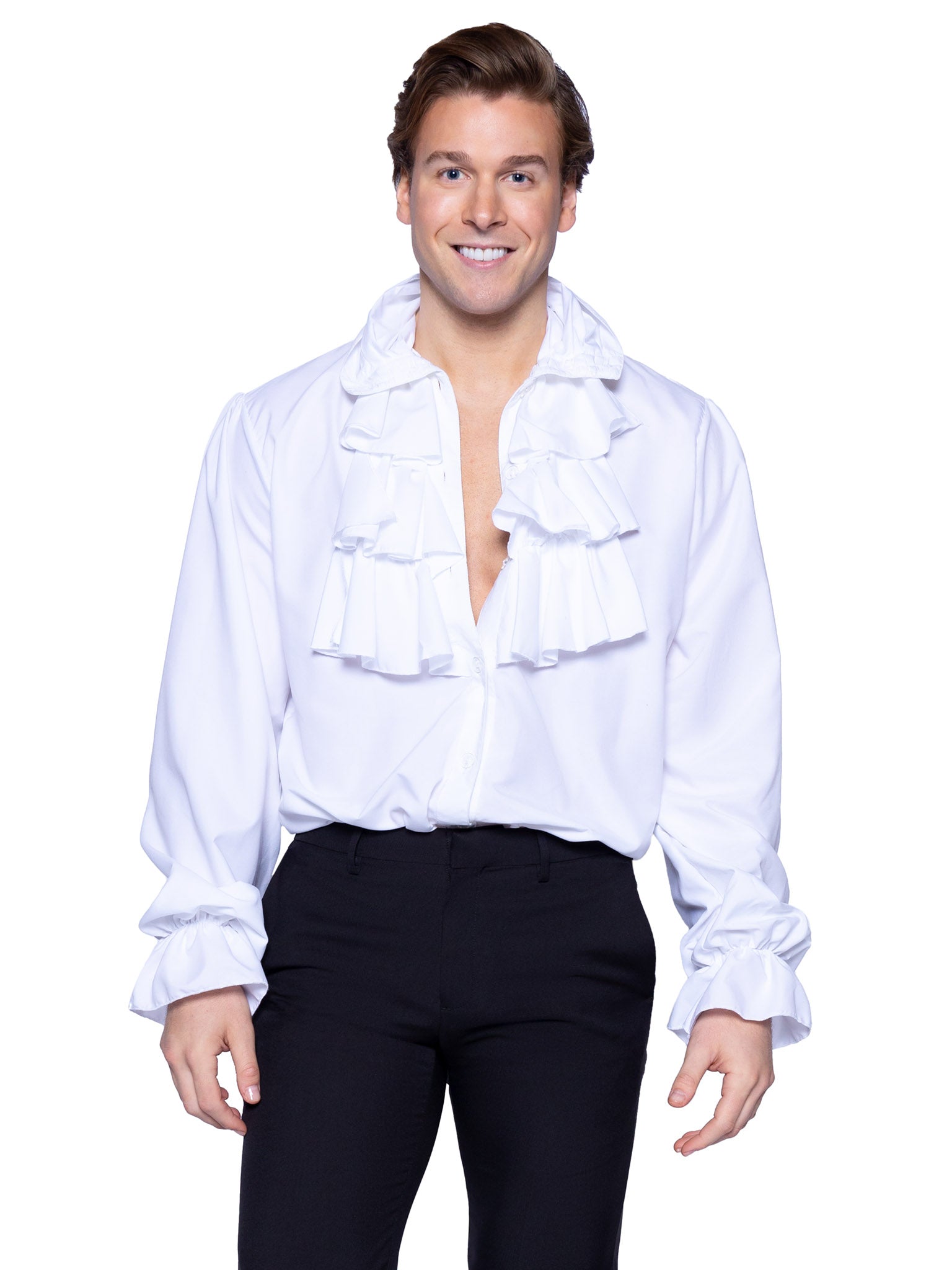 Mens Ruffle Front Costume Shirt