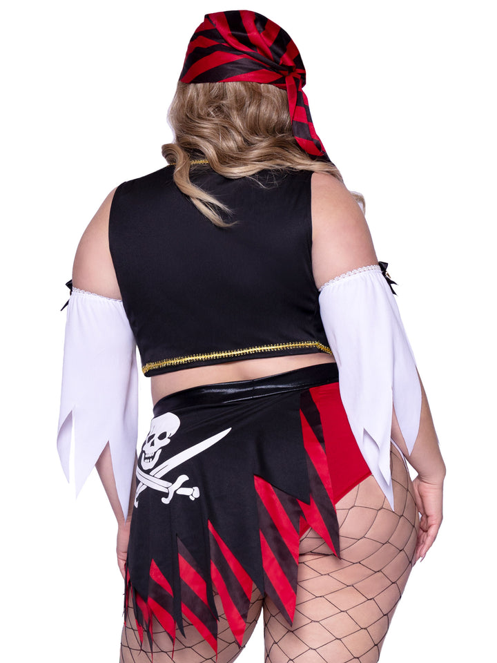 Leg Avenue Plus Wicked Wench Pirate Costume