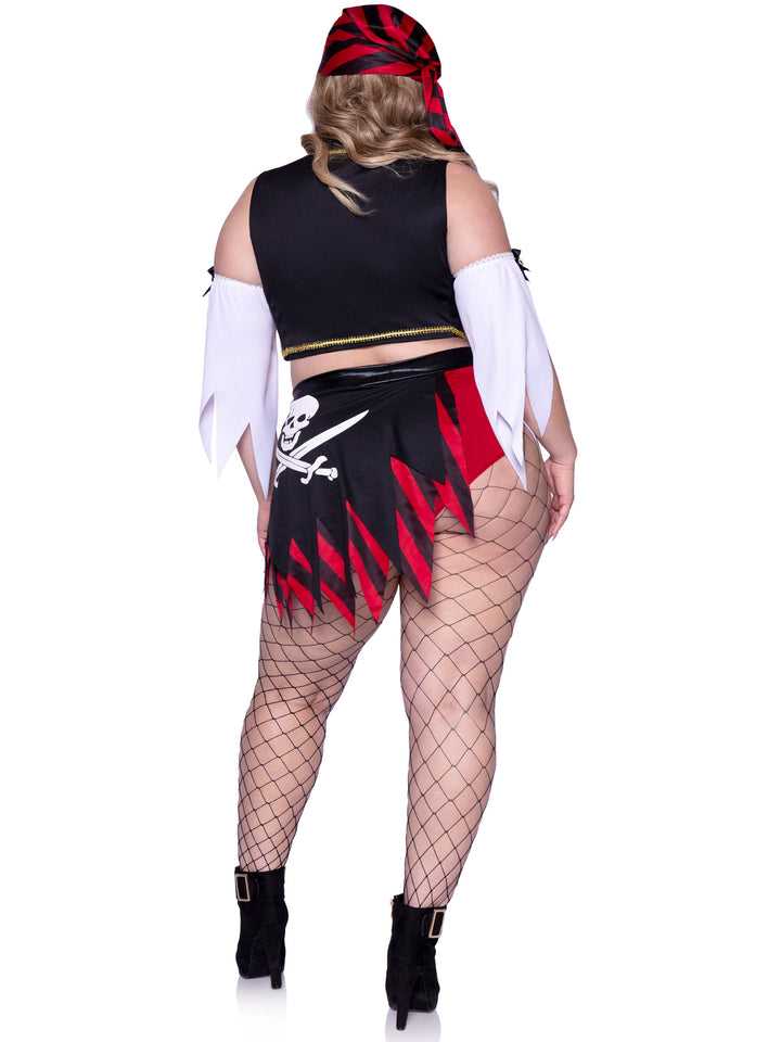 Leg Avenue Plus Wicked Wench Pirate Costume