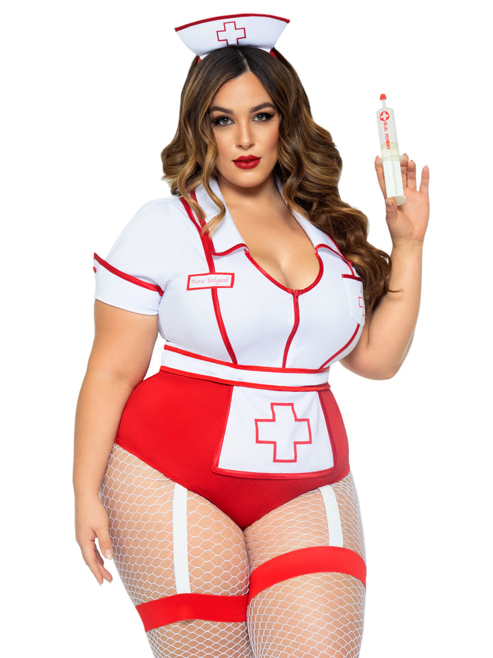 Leg Avenue Plus Nurse Feelgood Sexy Costume