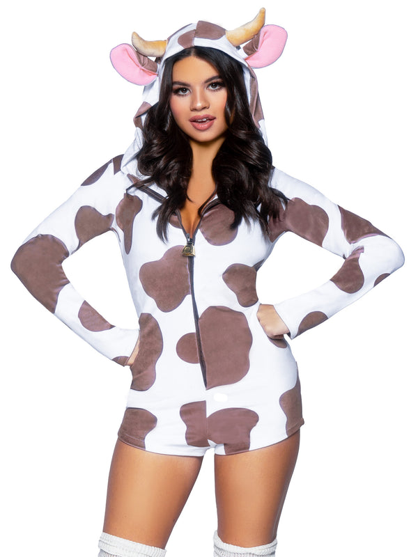 Leg Avenue 86919 2 Pc Wild Thang, Includes Plush Hooded Snap Crotch  Bodysuit With Furry Tai in Costumes - $75.99