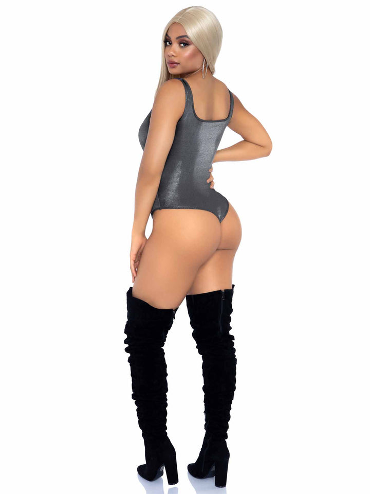 Leg Avenue Party Girl Shimmer Thong Bodysuit