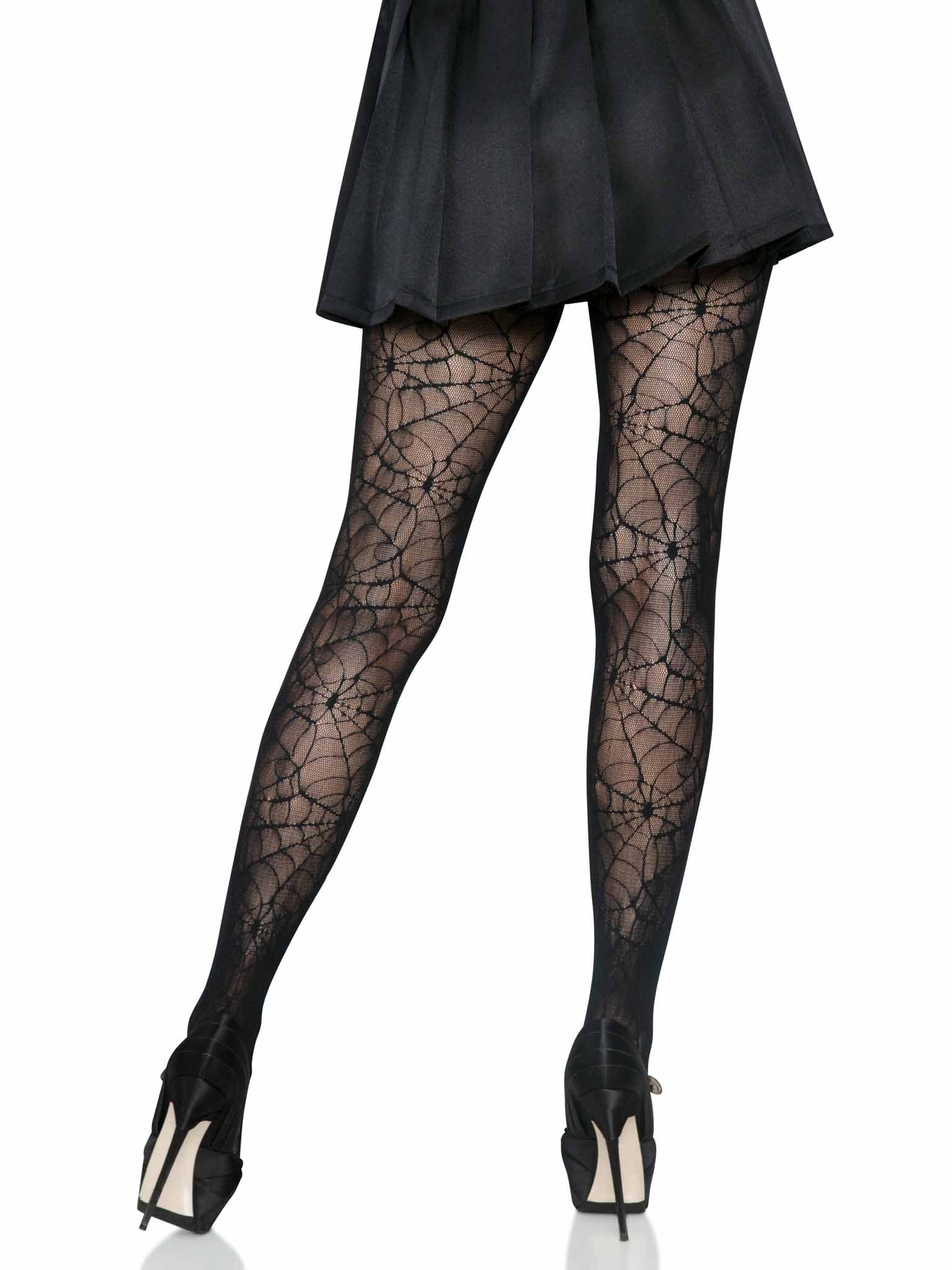 Spiderweb Lace Tights Womens Pantyhose Hosiery Leg Avenue