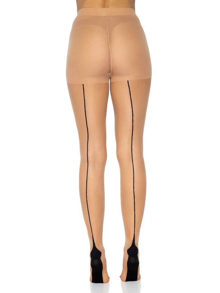 Leg Avenue Nyx Sheer Cuban Heel Pantyhose