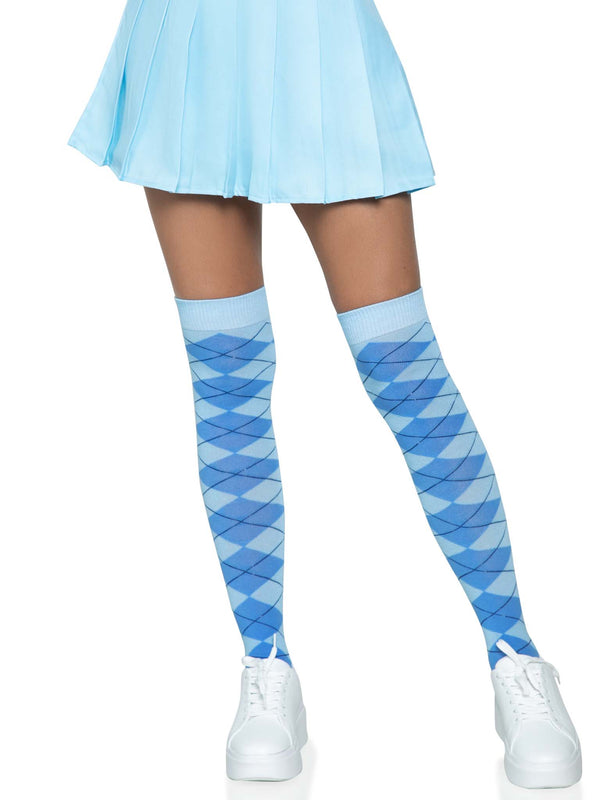 color_blue | Leg Avenue Madeline Argyle Socks